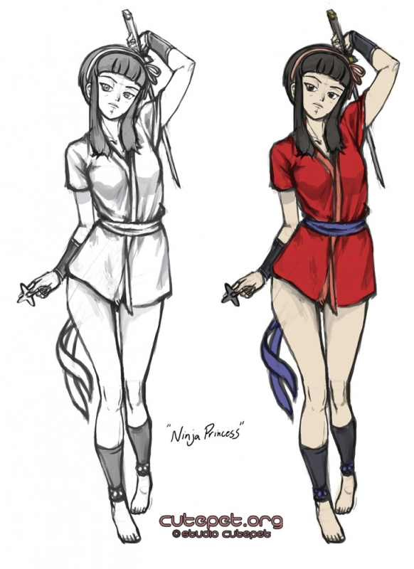cp_ninjaprincess01-characterdesign